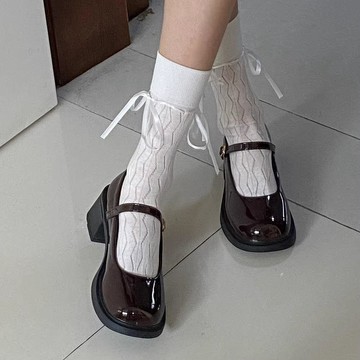 瑪麗珍鞋 單鞋 小皮鞋 學院風 小香風 百搭單鞋日系jk學院風小皮鞋女2025新款圓頭厚底復古百搭淺口瑪麗珍單鞋潮