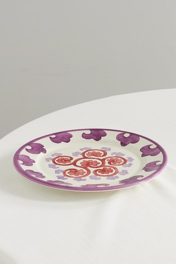 Emporio Sirenuse - Flower 31cm Ceramic Charger Plate - Purple - one size