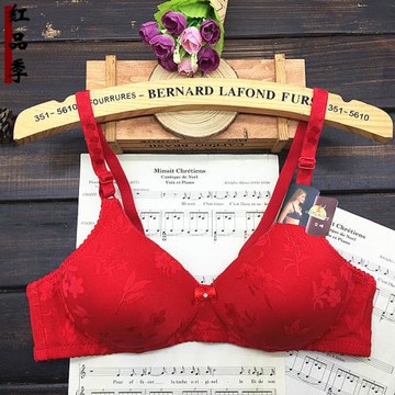 無鋼圈定型調整型文胸A罩杯小胸提花舒適雙排扣中老年瑩嫦內衣女