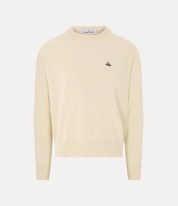 Vivienne Westwood Alex Round Neck Sweater Mako' Cotton Cream L Men