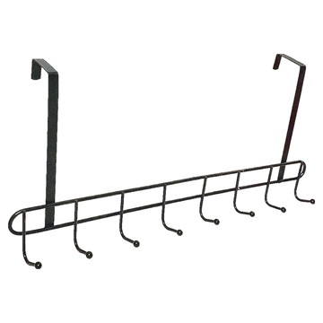 BEER BEAR 皮久熊 鏡面門後單層8掛勾  1個  黑色