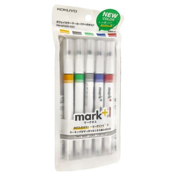 KOKUYO 國譽 Mark+ 兩用同色系螢光筆  多色  5支