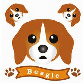 FIELD&POINT 超可愛狗狗車貼(米格魯)