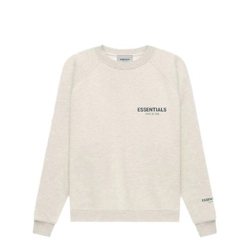 ESSENTIALS CREWNECK FW21 LIGHT HEATHER OATMEAL