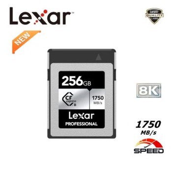 Lexar 雷克沙 專業用升級版 256GB Cfexpress Type B 記憶卡 Silver