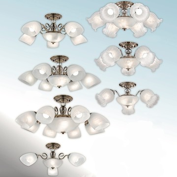 E27玻璃半吸頂燈  49-63651、63652、63653、63654、63655、63656、63657