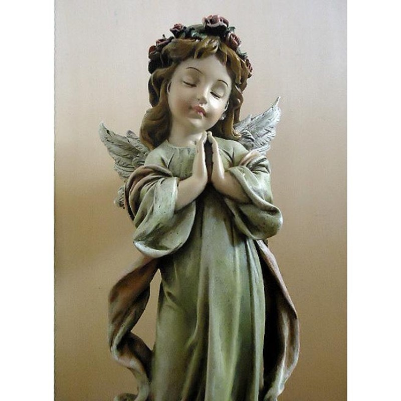 祈る リトルガールエンジェル/少女の天使の置物 西洋インテリア