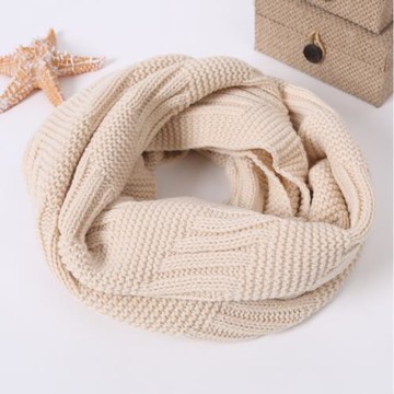 秋冬季套頭圍脖毛線圍巾女潮可愛純色韓版線織男百搭保暖針織脖套