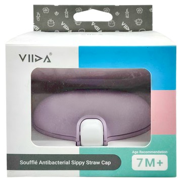 VIIDA Souffle抗菌不鏽鋼學習杯 食品級矽膠吸嘴 貼合寶寶嘴型  1組  吸管座