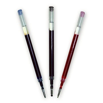 【O.B.】中性筆芯 0.5mm 藍/黑/紅芯 單色12支/組 OB-2502R 適用2502筆 - 多款可選