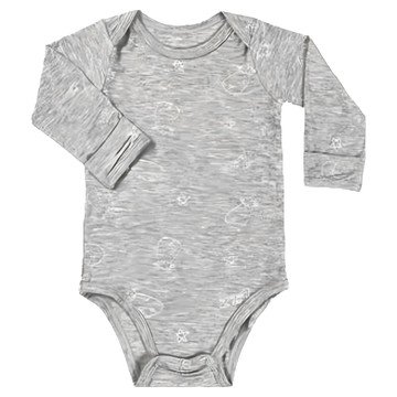 baa baa sheepz 抱抱羊 長袖包屁衣 (42-44cm) 95% 竹纖維  6~12個月  甜夢灰