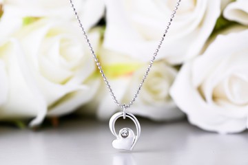 心鎖系列 糾結 時尚心型項鍊 (NLAJA0906N-4)