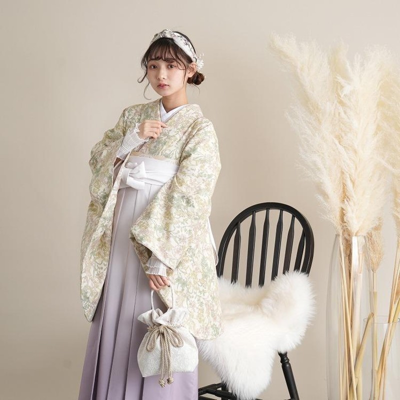袴 卒業式 購入 2尺袖着物 着物と袴の2点セット utatane レトロ 袴