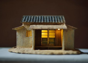 水泥老屋創作--土牆茶屋