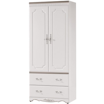 Boden-艾森塔2.7尺歐式二門二抽衣櫃-80x59x198cm