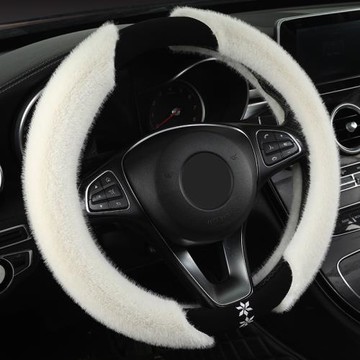 舒適保暖冬季毛絨汽車方向盤套適用于精靈1號精靈3號極氪X 001