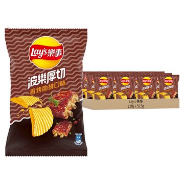 Lay's 樂事 波樂香烤肋排 洋芋片  59.5g  12包