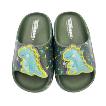 【菲斯質感生活購物】男童電燈防滑拖鞋 防水拖鞋 恐龍圖案 男童拖鞋 電燈拖鞋 嬰幼童鞋 中大童