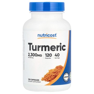 Nutricost, 薑黃，2300 毫克，120 粒膠囊（每粒膠囊 766 毫克）
