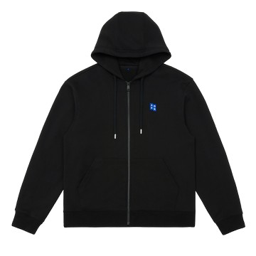 BL TAG HOODIE ZIP-UP 01 BLACK