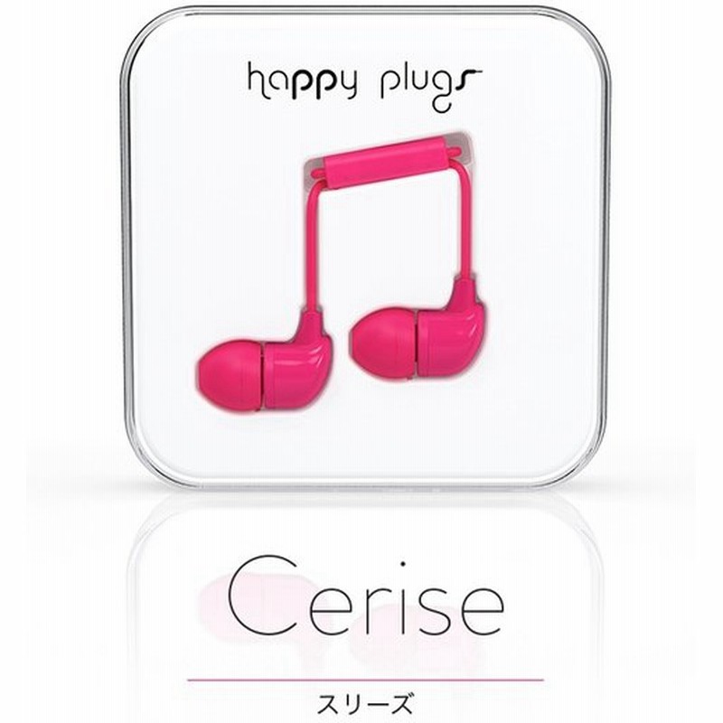 Happy Plugs In Ear Cerise 7724 おしゃれ かわいい 耳栓型 カナル型 イヤホン 通販 Lineポイント最大0 5 Get Lineショッピング