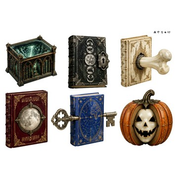 【9 月新品】20-154-0149 剪貼紙 瘋狂哥德萬聖節