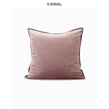 『臟粉』現代輕奢粉色真絲絨靠包北歐抱枕客廳沙發靠枕樣板間方枕