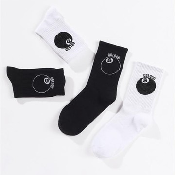 【PAGANS STORE】QCLOUD 撞球 🎱 數字8 長襪 中筒襪 襪子 (2 color)