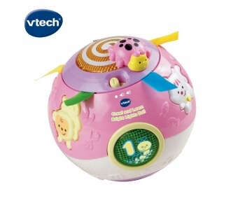 《英國 Vtech》炫彩聲光滾滾球-粉 東喬精品百貨
