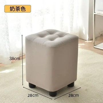 YOG-輕奢家用皮凳客廳茶幾圓凳臥室梳妝凳皮墩試衣間換鞋凳沙髮小凳子