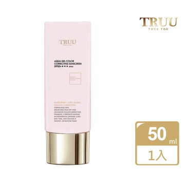 【TRUU 童】高水感亮顏校色防曬乳【SPF50+★★★】50ML