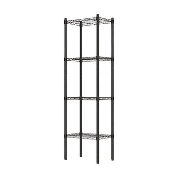 【Y HOUSE】45x30x150公分 輕型四層鐵架 鐵力士架 -烤漆黑