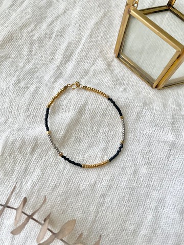 串珠手鍊 復古風 古董珠串珠手鍊 黃銅串珠手鍊 手鍊