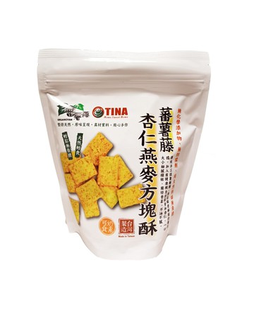 【蕃薯藤】天然杏仁燕麥方塊酥