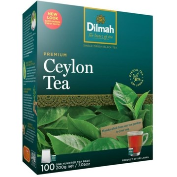 錫蘭紅茶 dilmah 斯里蘭卡第一品牌 帝瑪100%小紅茶包 2g*100入/盒*24盒/箱