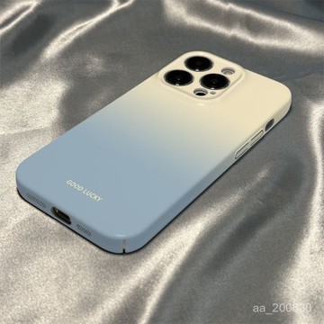 ✨限時下殺✨藍米漸變蘋果16promax手機殻iphone15卡通14Promax13硬12/11菲林