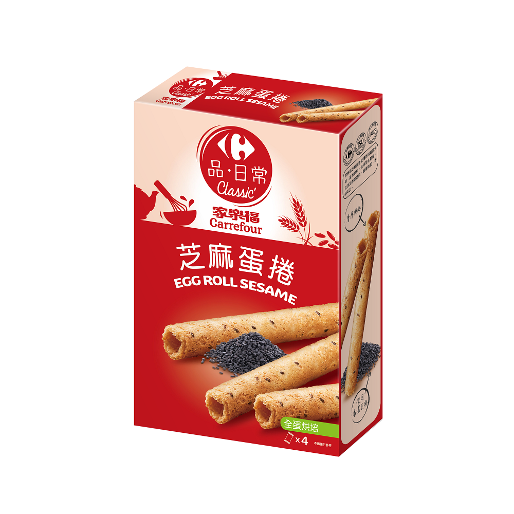 家樂福芝麻蛋捲