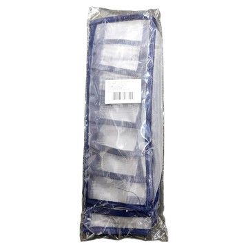 私琥 日式簡約設計分隔收納2件組  32 x 12 x 12cm  透明黑藍  1組