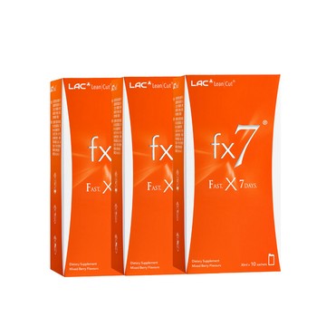 LAC LeanCut fx7優纖速飲(10包/盒)x3入組 (藤黃果/綠咖啡豆/綠茶萃取/全新包裝)