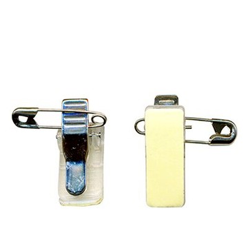 【文具通】識別證夾 泡棉 膠帶 別針 粘頭夾 10個入 L1300002