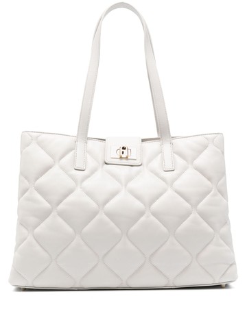 Furla - Furla 1927 tote bag - women - Lambskin/Polyester - One Size - Neutrals