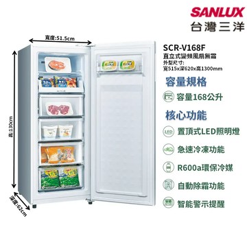【SANLUX 台灣三洋】SCR-V168F