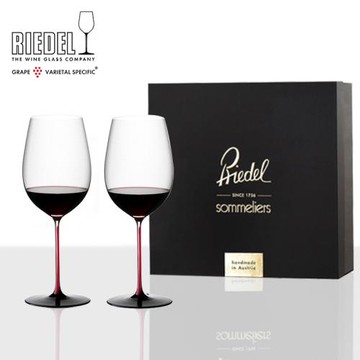 奧地利RIEDEL進口紅酒杯紅桿波爾多勃艮第葡萄酒杯水晶杯禮盒套裝