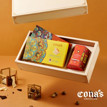 加薪圓滿禮盒｜任選薄片夾心巧克力x2＋ICA銀牌獎🥈紅烏龍茶榛果巧克力x1 附贈禮盒專屬提袋