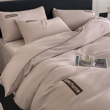 高端加厚磨毛床上全棉四件套純棉床單被套罩輕奢高級感秋冬季床品