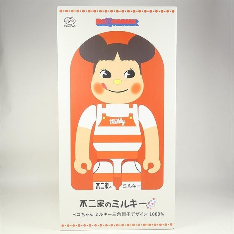 MEDICOM TOY ×不二家 BE@RBRICK ペコちゃん ミルキー三角帽子デザイン 1000％ 白赤 Size 【フリー】  【新古品・未使用品】 20737651 | LINEブランドカタログ