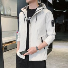 春秋連帽外套 防風防水夾克 衝鋒衣外套 寬鬆休閒登山服