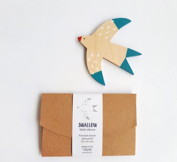 鳥牆裝飾由芬蘭樺木製成，為您的家增添光彩。