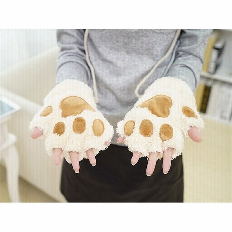 手袋 てぶくろ ねこ かわいい ふわふわ 暖かい 冬 スマホ 指なし手袋 おしゃれ レディース 子供 安い 便利 通販 Lineポイント最大0 5 Get Lineショッピング