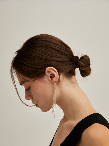 Nostalgic Path of Memory I Earrings [Silver]